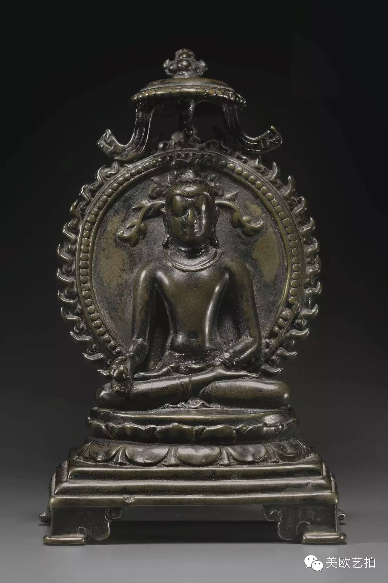 中国古董，古銅釋迦牟尼坐像，高11.5cm，重1100克，仏教美術 | www